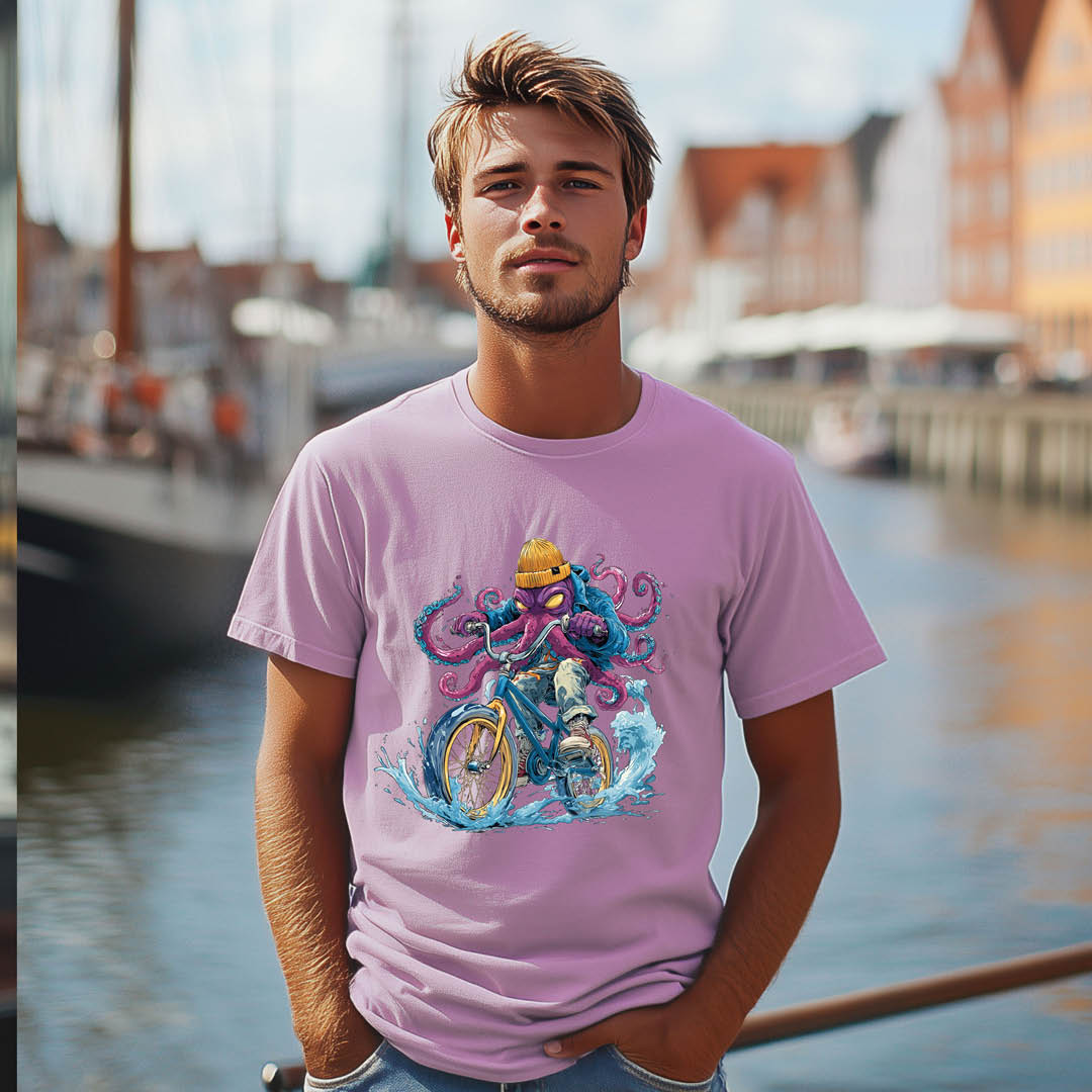 Octo on a bike T-Shirt Produktbild 14