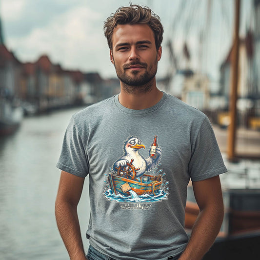 Pegel-Möwe T-shirt – Funny Seagull Design