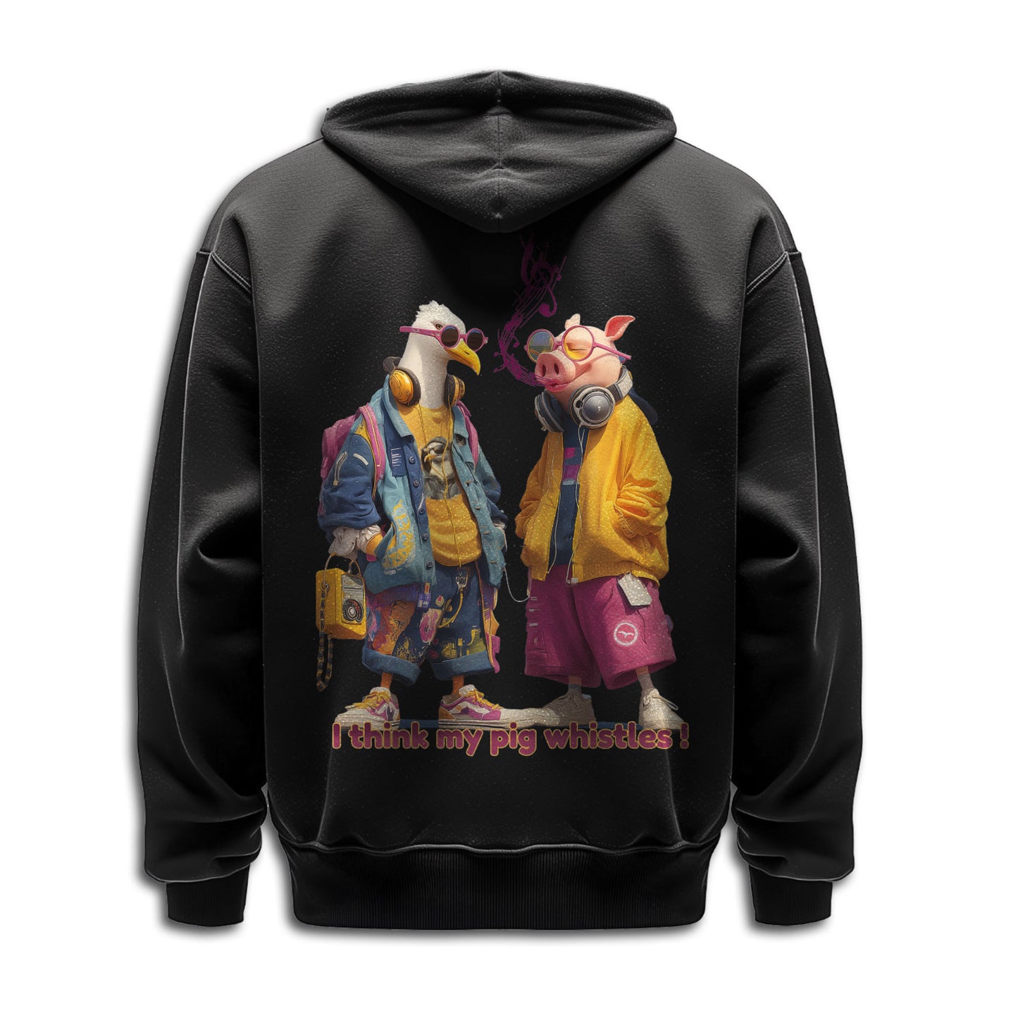Hoodie "whistling Pig"