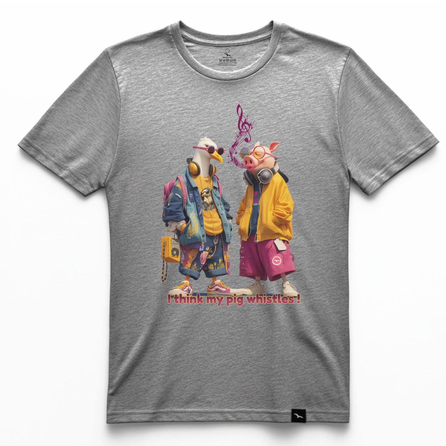 T-Shirt "whistling Pig"