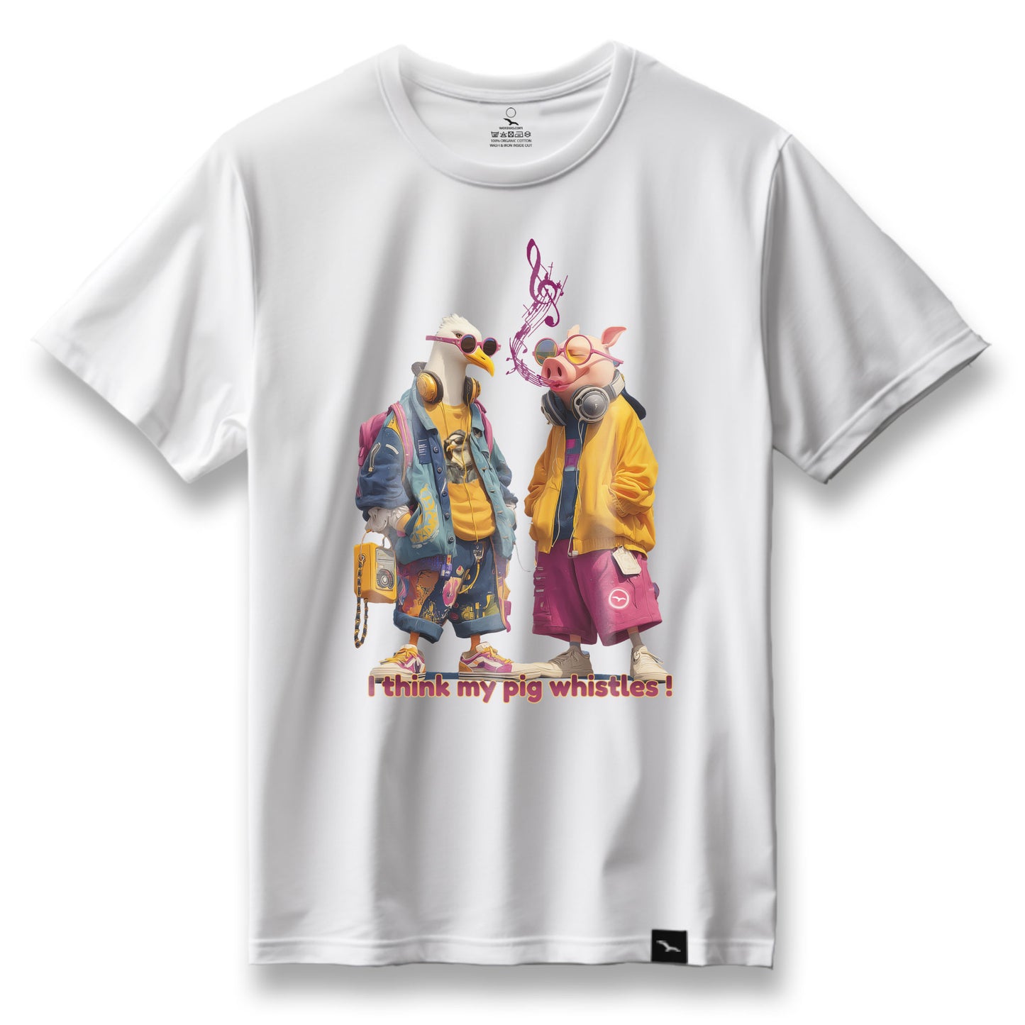 T-Shirt "whistling Pig"