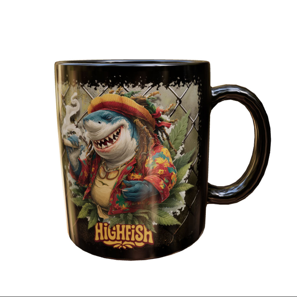 "Highfish" mug, black