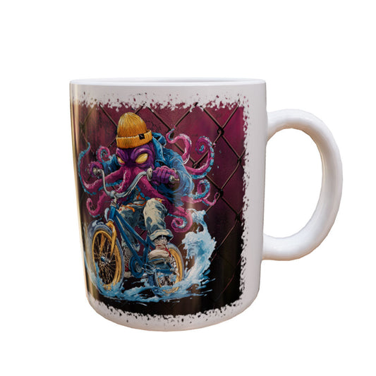 Tasse "Octo on a bike"