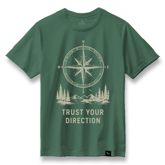 T-Shirt "TRUST YOUR DIRECTION" beige