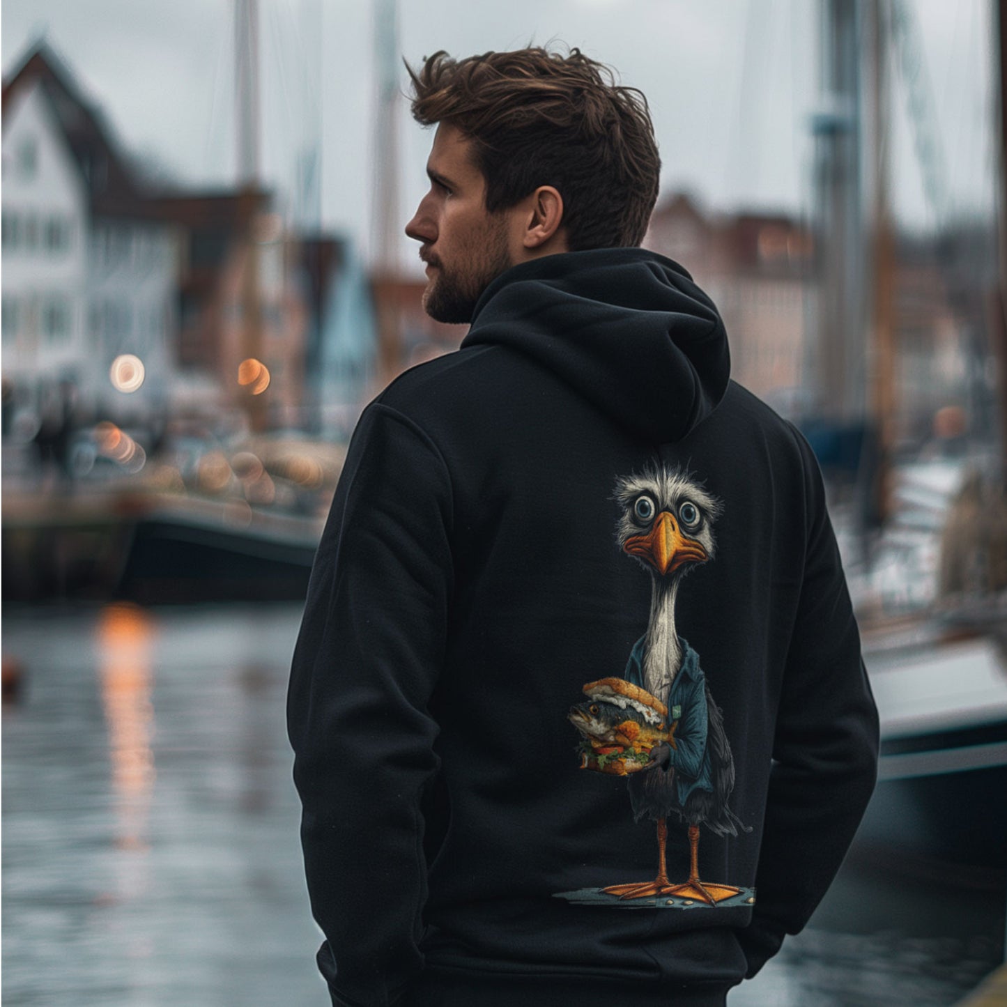 Zip-Hoodie "scared Gull"