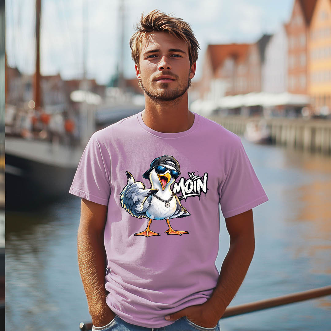 T-Shirt “Moin-Möwe” – funny seagull shirt
