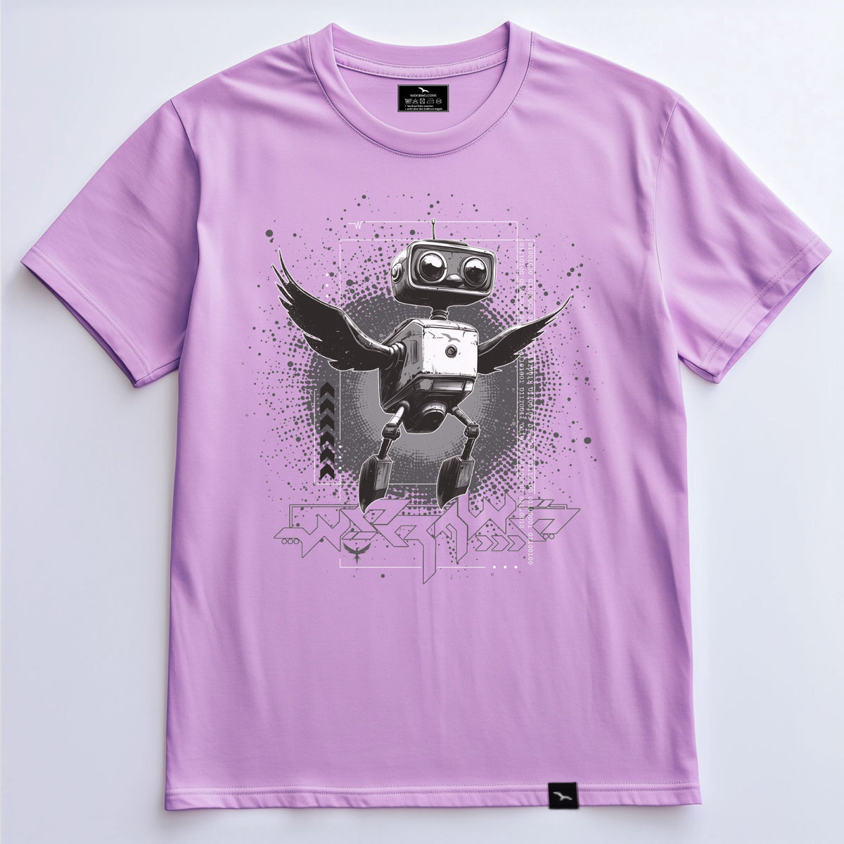 T-Shirt Robo-gull, Lavender, Roboter-Möwe
