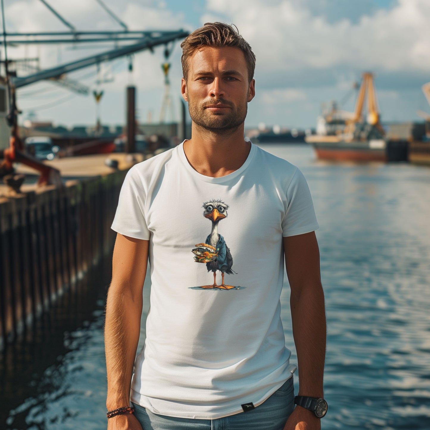 T-Shirt "scared Gull"