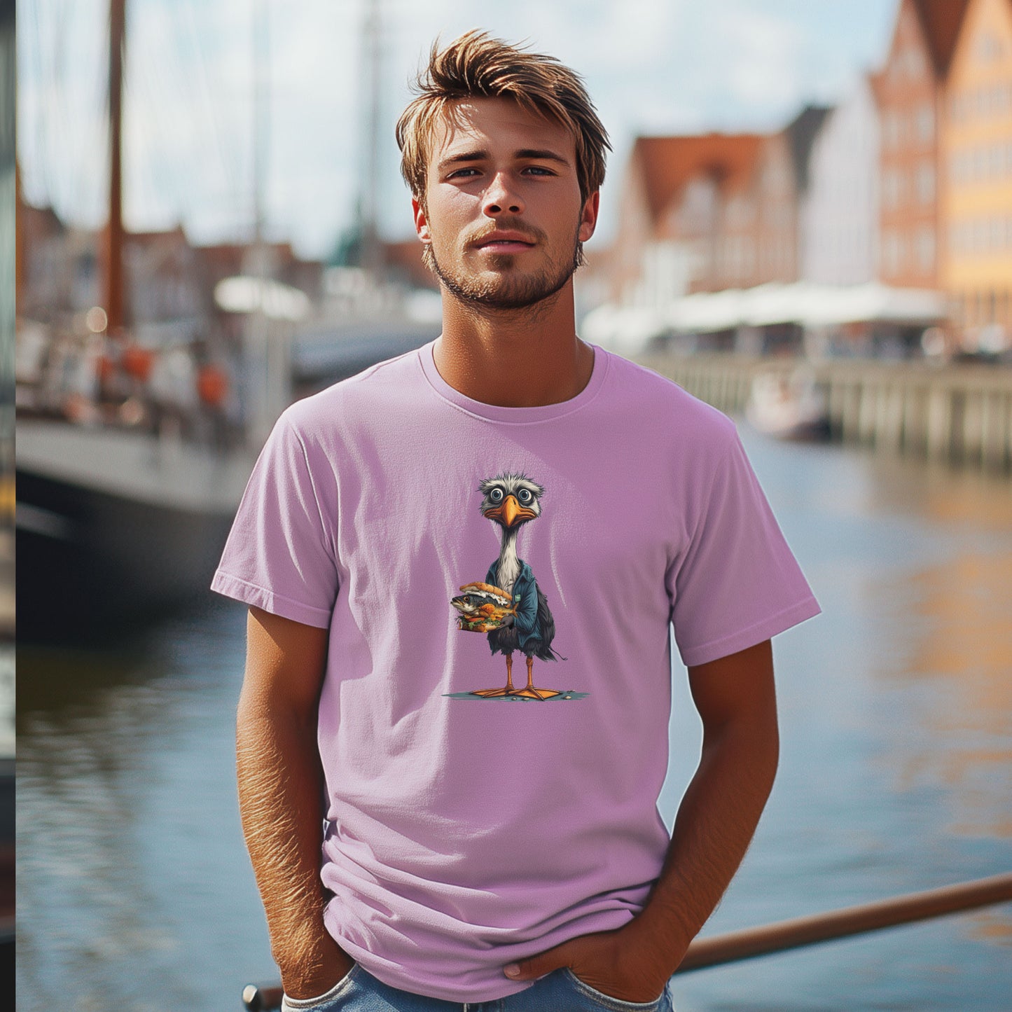 T-Shirt "scared Gull"