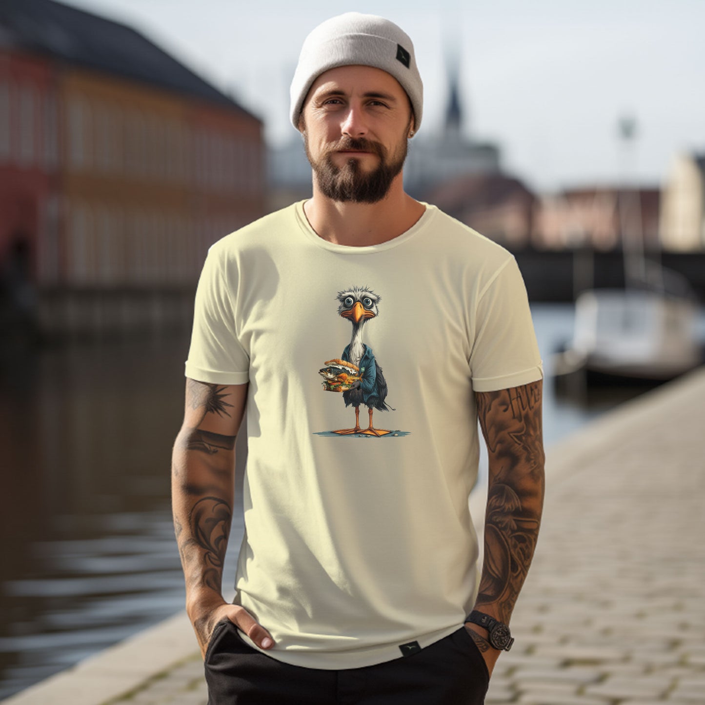 T-Shirt "scared Gull"