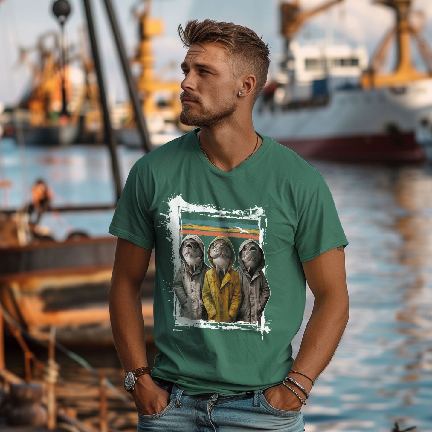 T-Shirt "Three Fishes 1"