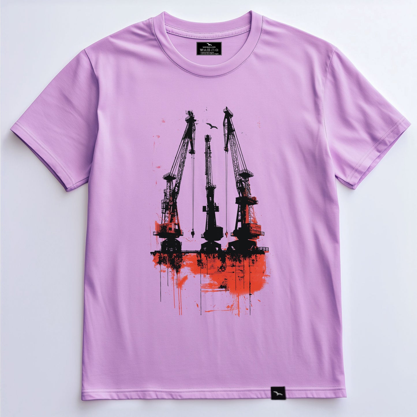 T-Shirt "Three habor cranes"