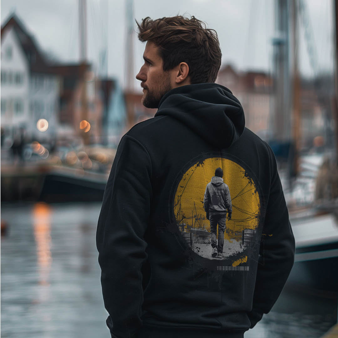 Zip-up hoodie "whistling Pig"