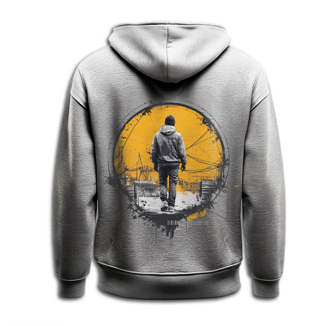 Zip-up hoodie "whistling Pig"