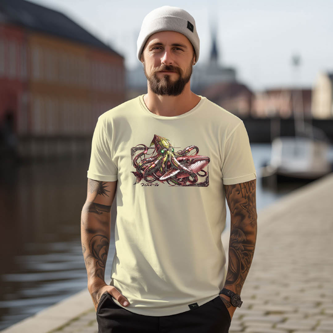 T-Shirt "Calamari attacks Whale"