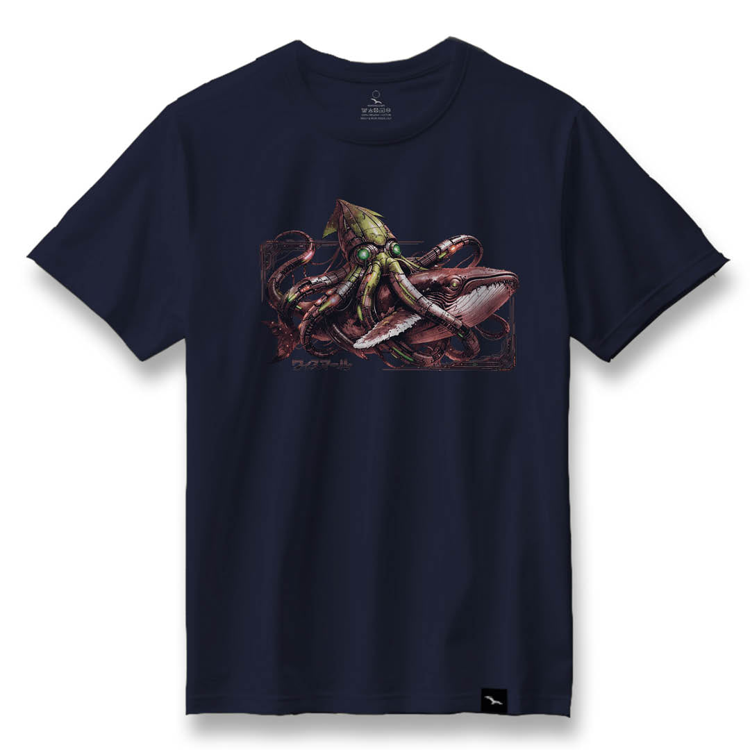 T-Shirt "Calamari attacks Whale"