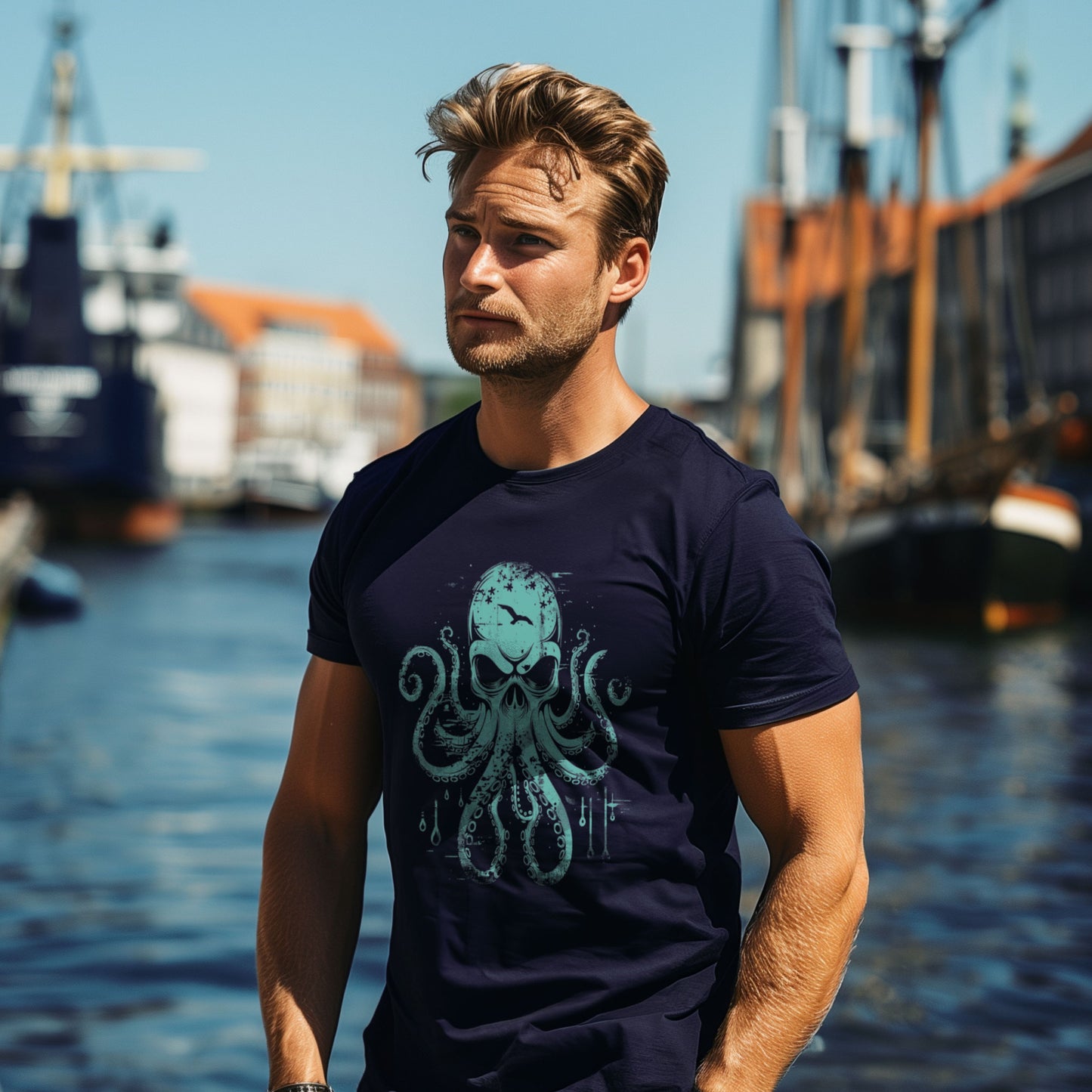 T-Shirt "Octoskull"