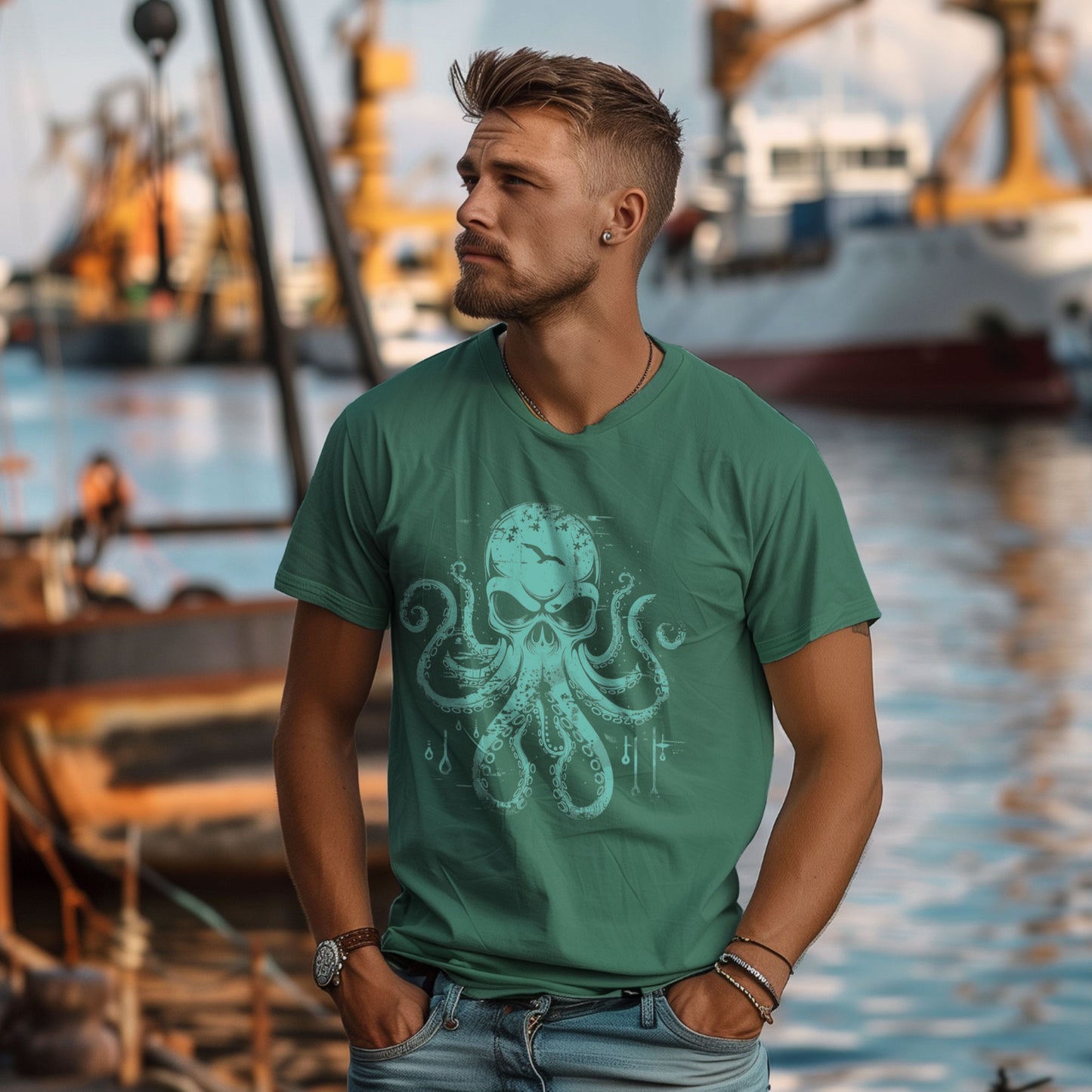 T-Shirt "Octoskull"