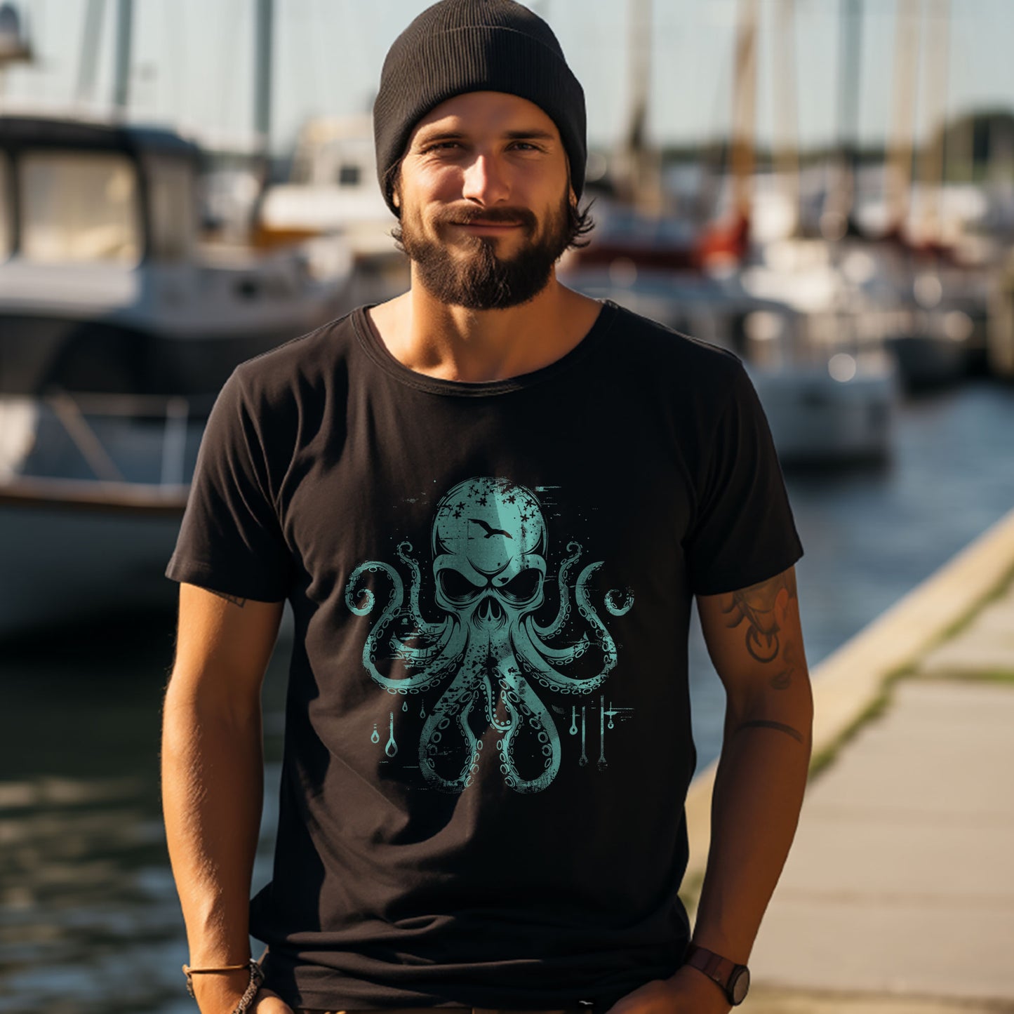 T-Shirt "Octoskull"