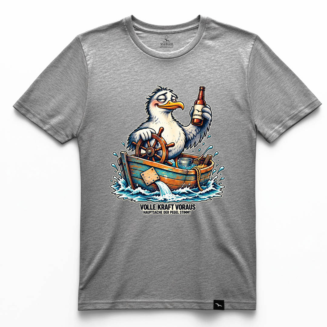Pegel-Möwe T-shirt – Funny Seagull Design