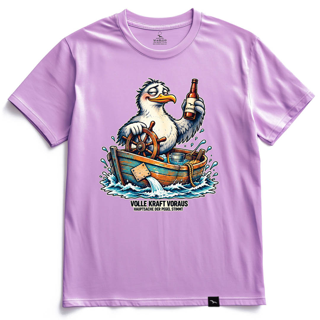 Pegel-Möwe T-shirt – Funny Seagull Design