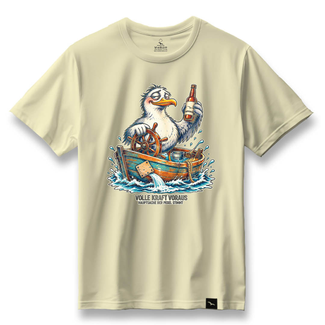 Pegel-Möwe T-shirt – Funny Seagull Design