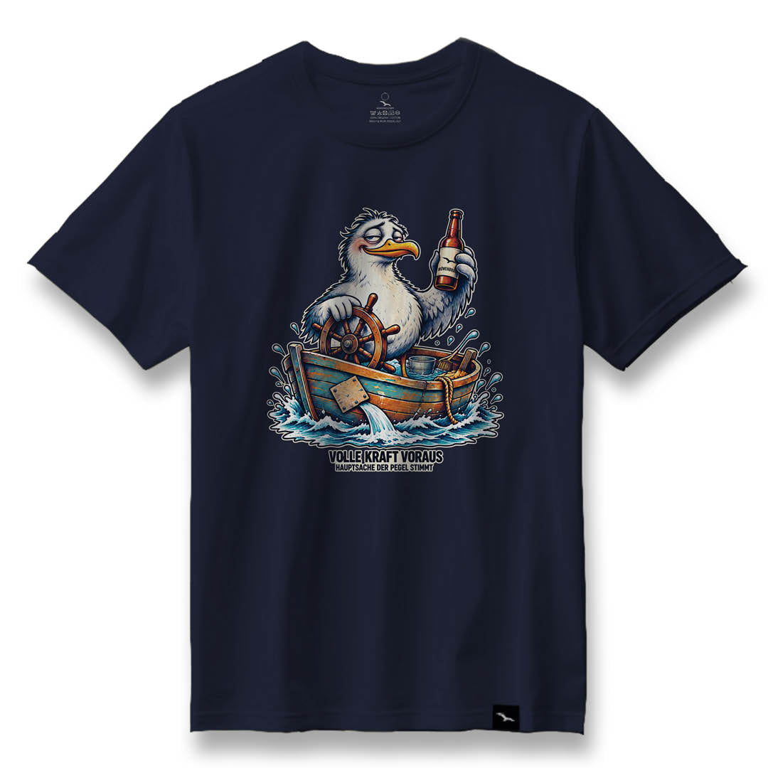Pegel-Möwe T-shirt – Funny Seagull Design