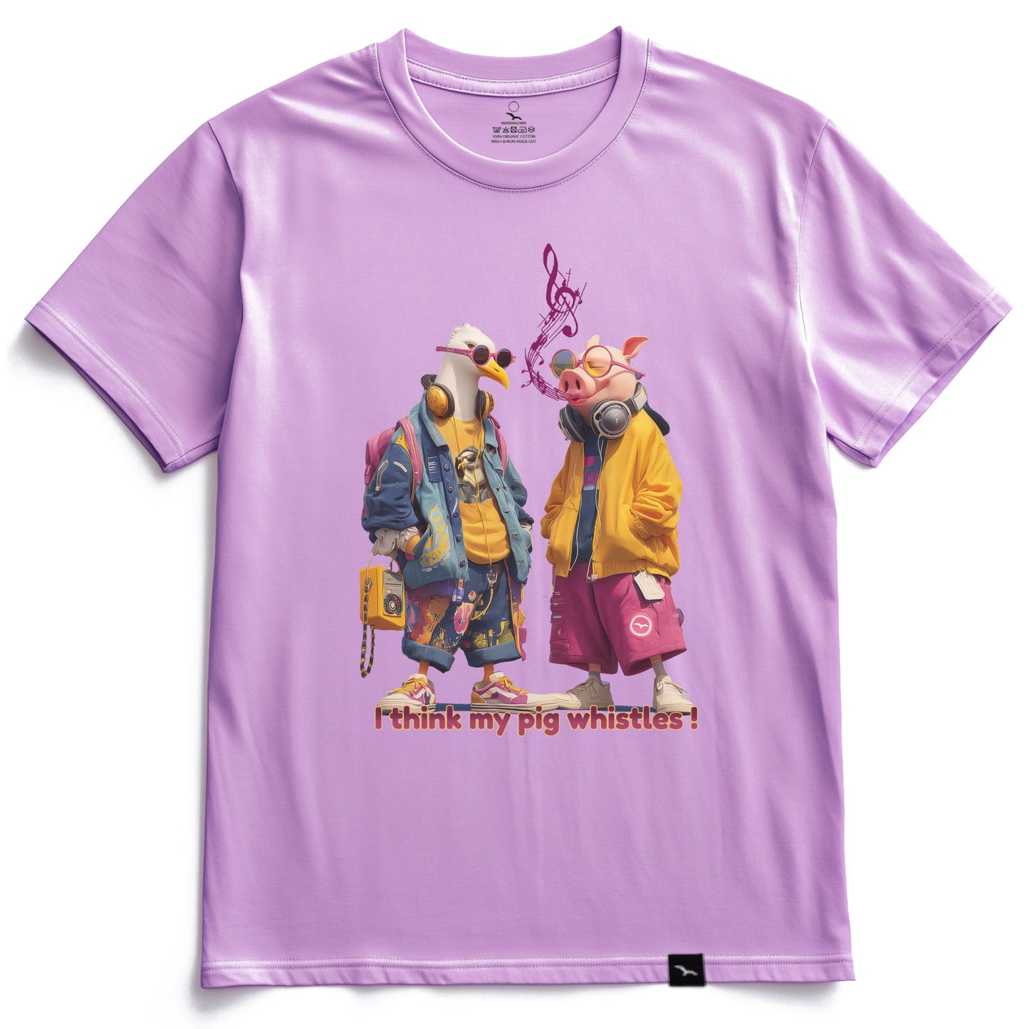T-Shirt "whistling Pig"