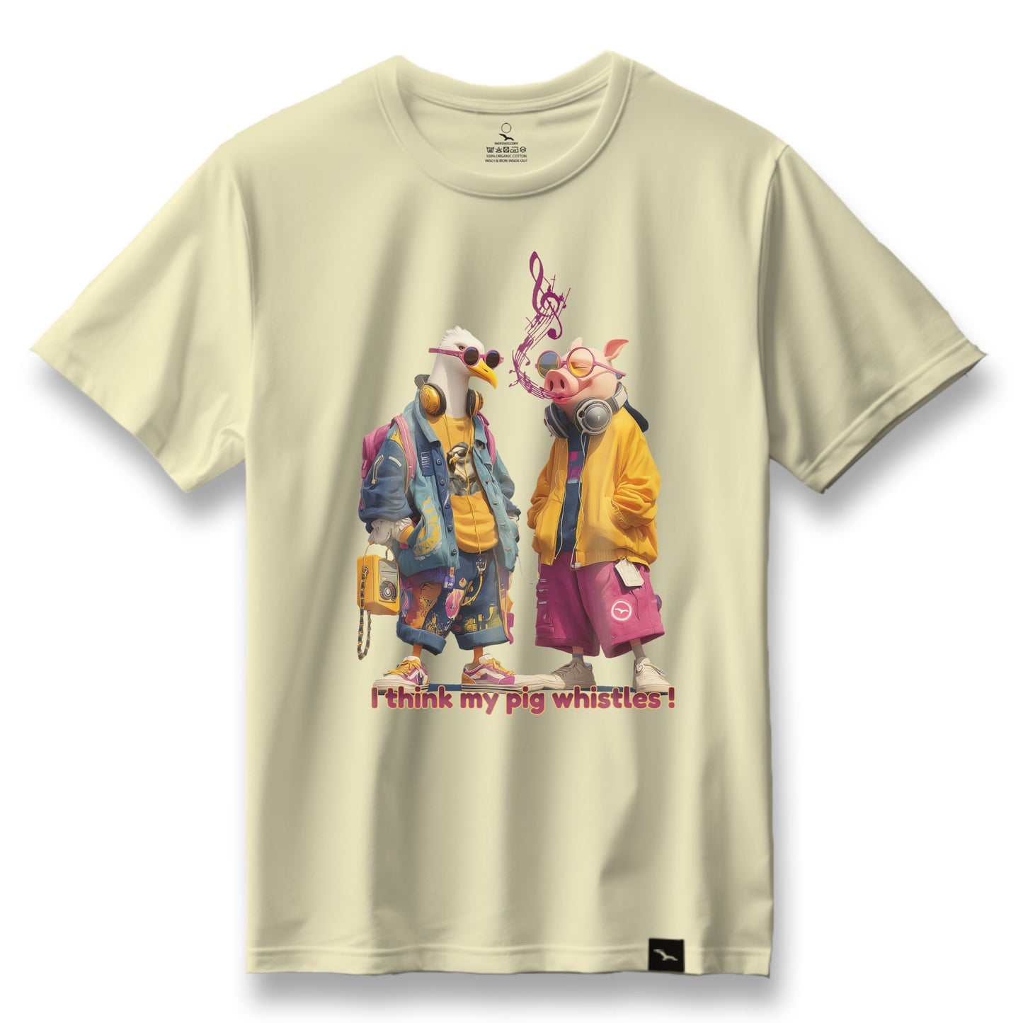 T-Shirt "whistling Pig"