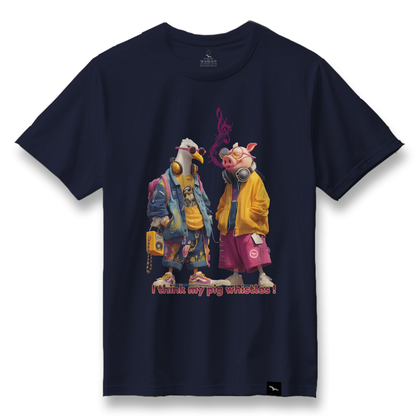 T-Shirt "whistling Pig"