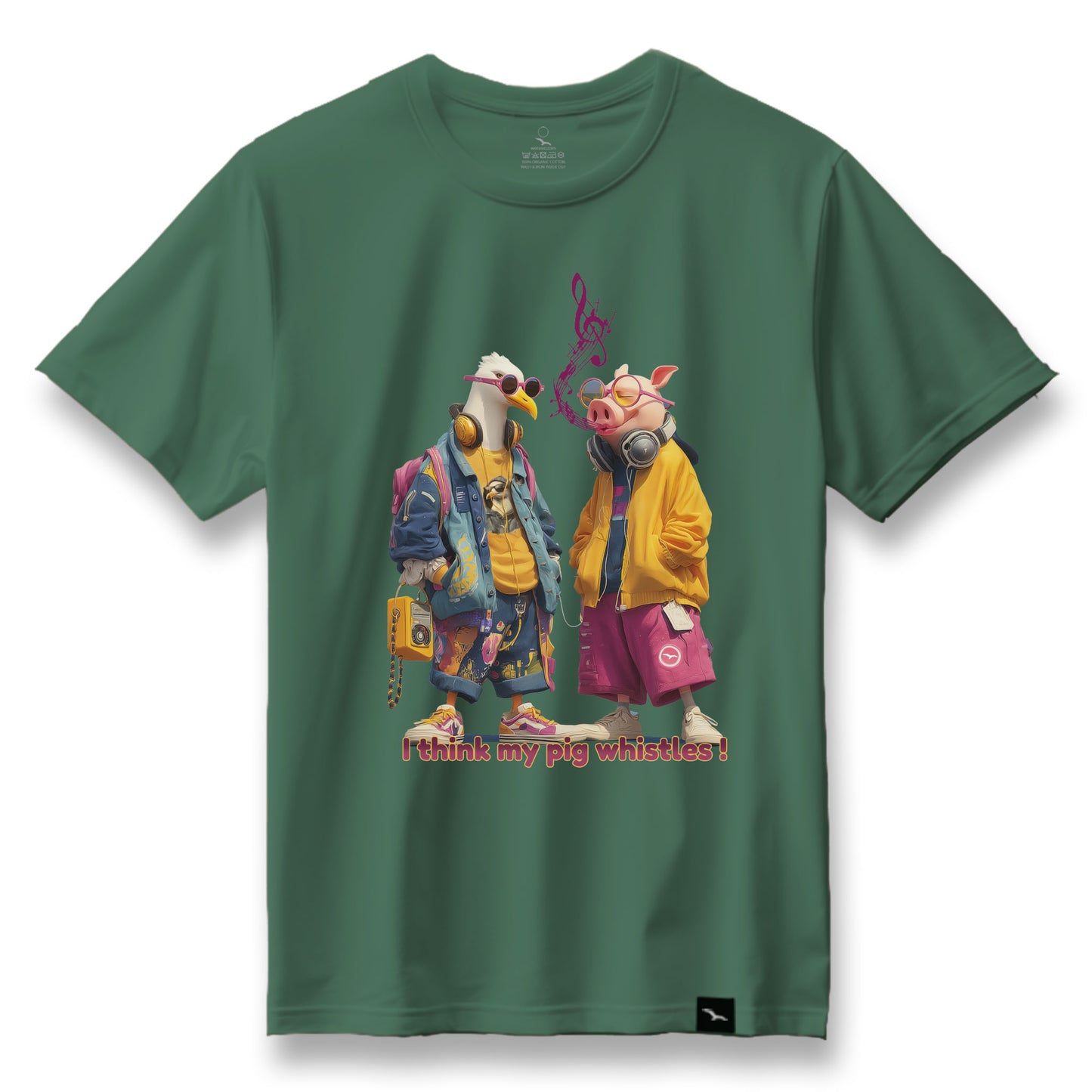 T-Shirt "whistling Pig"