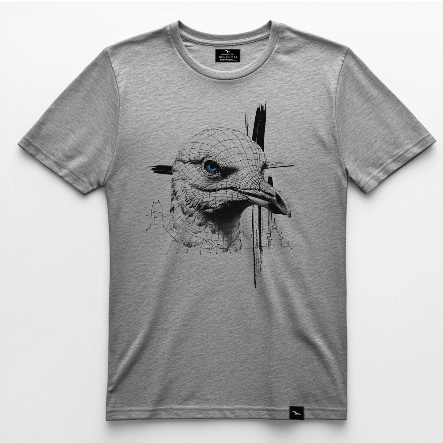 T-Shirt "Seagull-grid"