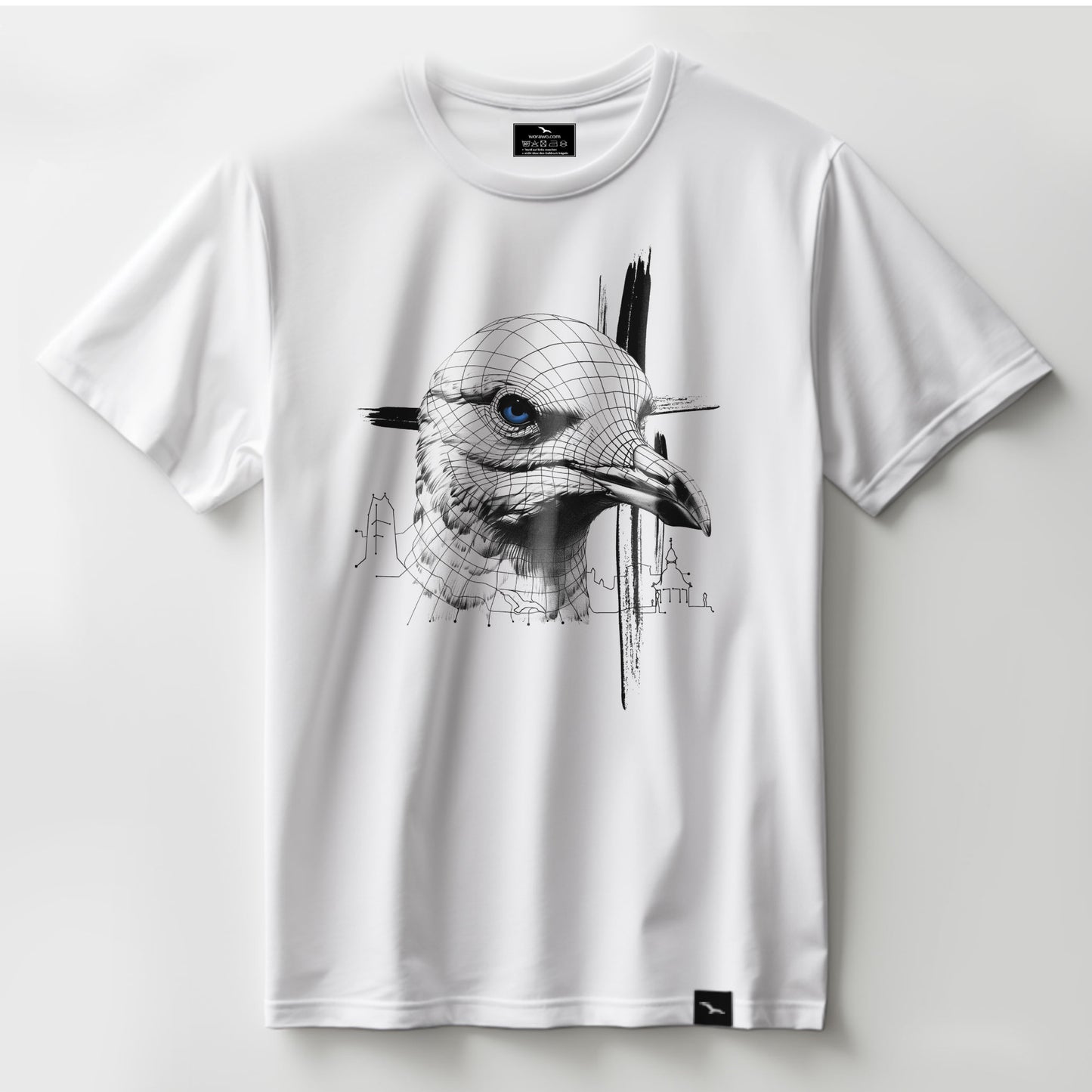 T-Shirt "Seagull-grid"