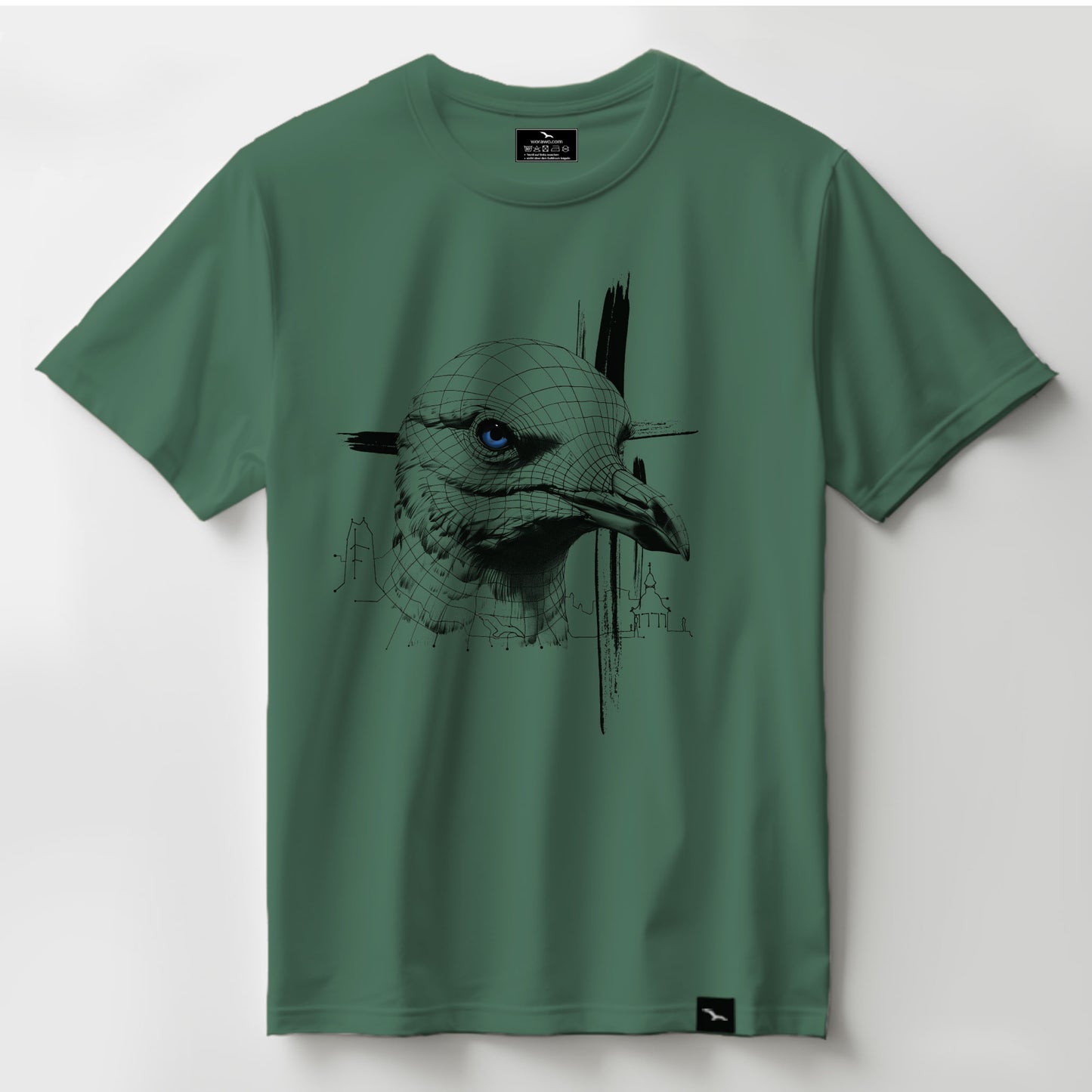 T-Shirt "Seagull-grid"