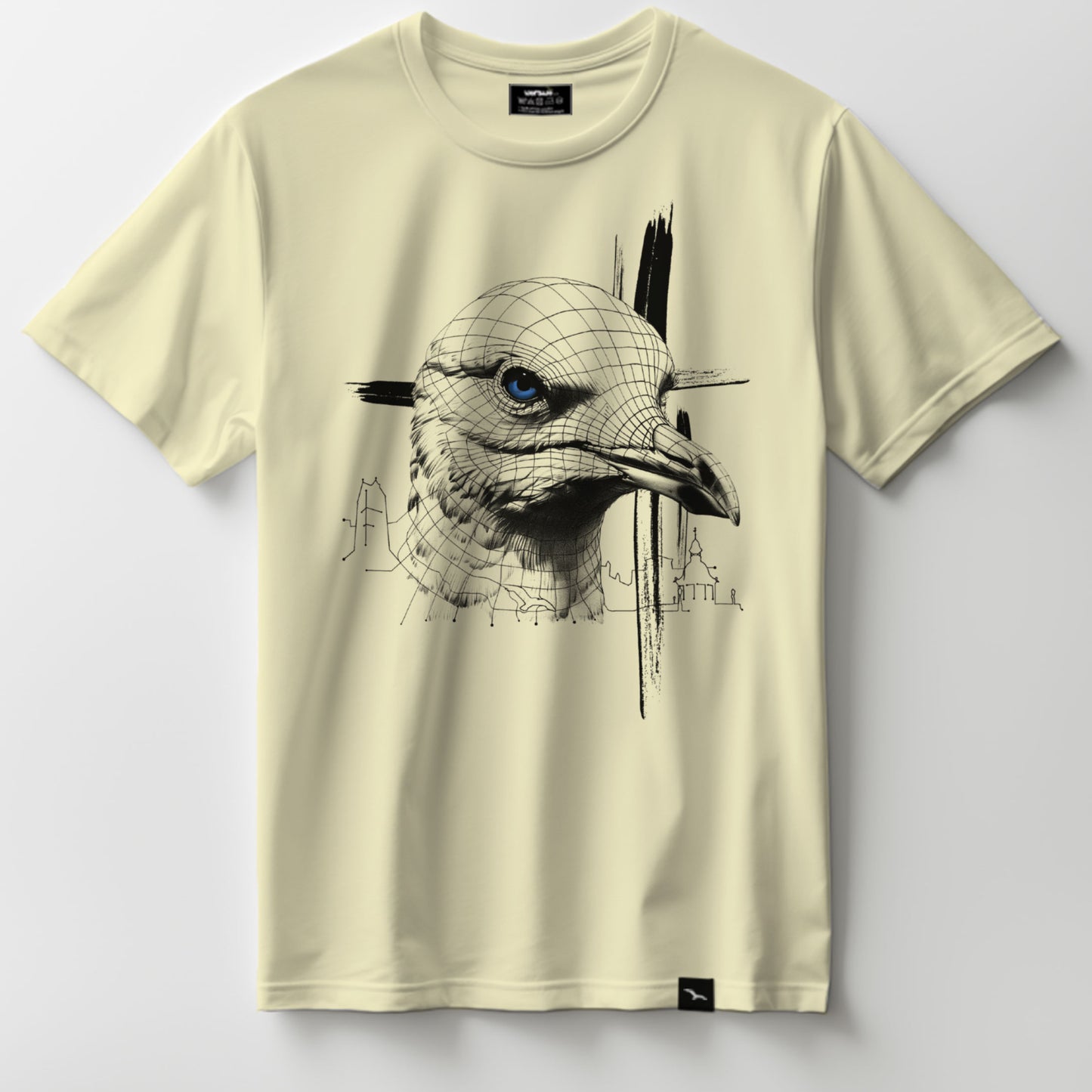 T-Shirt "Seagull-grid"