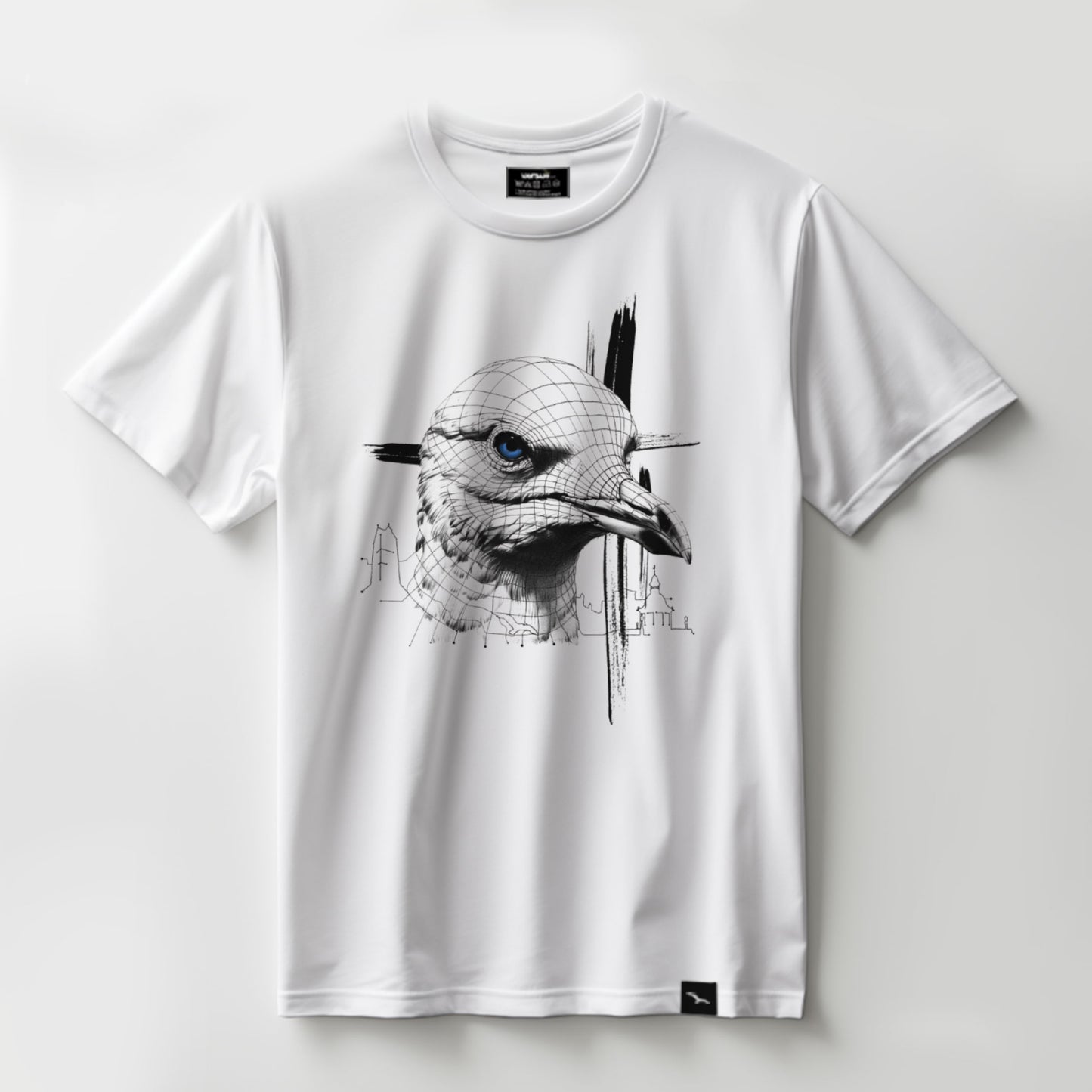 T-Shirt "Seagull-grid"