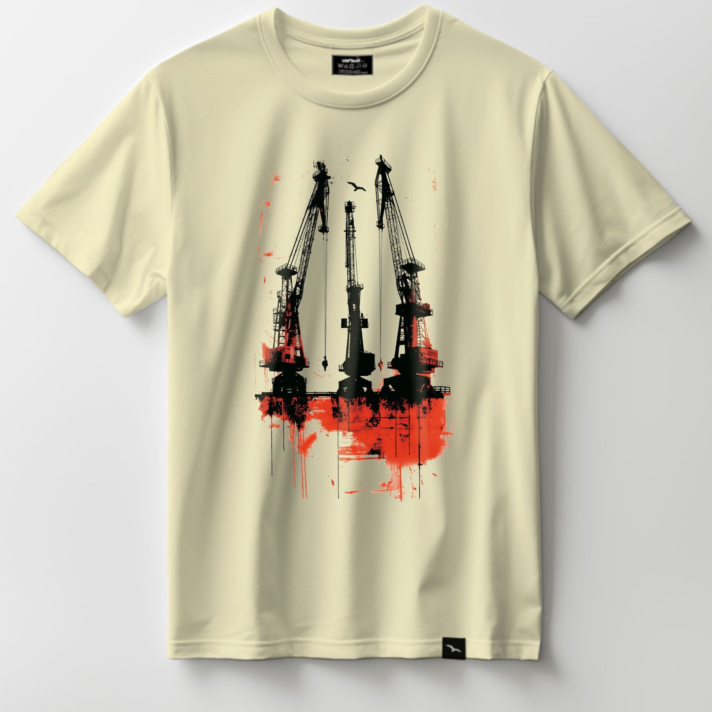 T-Shirt "Three habor cranes"