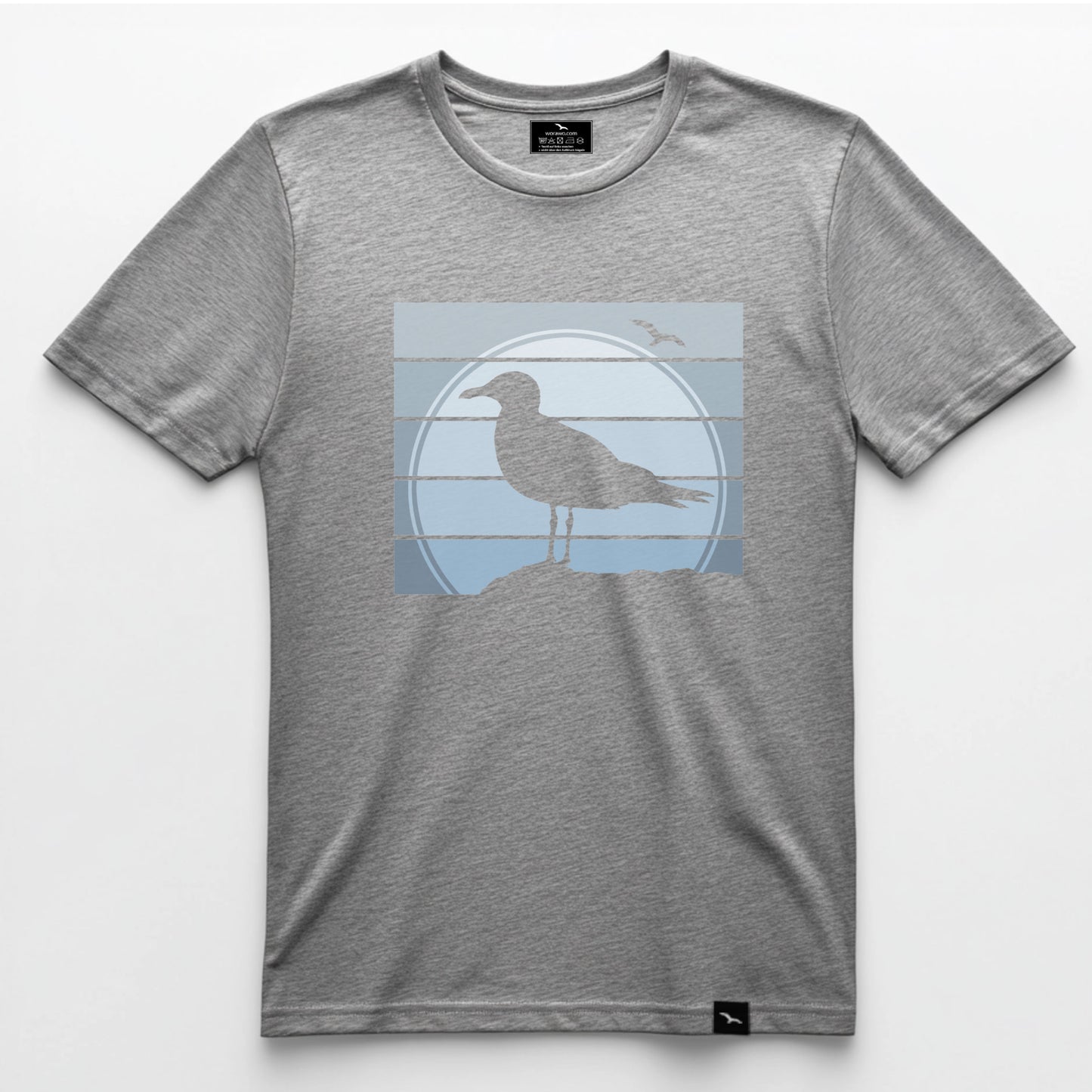 T-Shirt "Seagull-sunset"