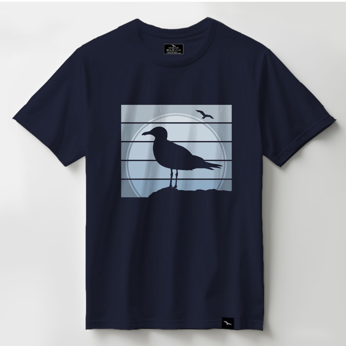 T-Shirt "Seagull sunset"