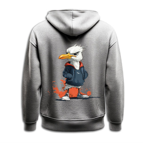 Angry-Gull Möwenmotiv auf Hoodie
