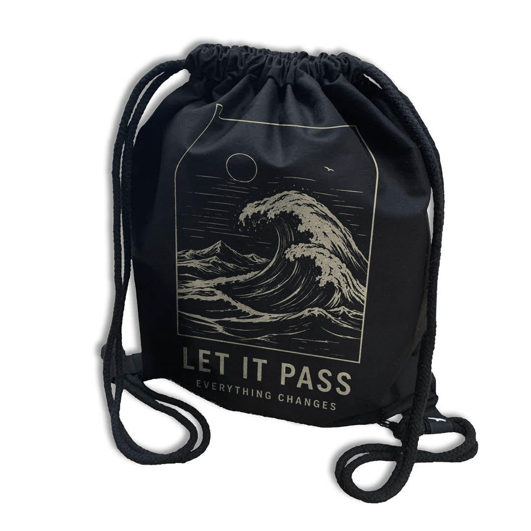Rucksack "LET IT PASS" beige