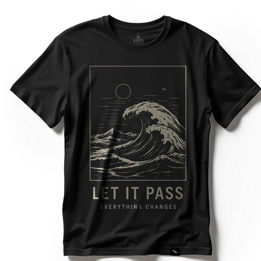 T-Shirt "LET IT PASS" beige