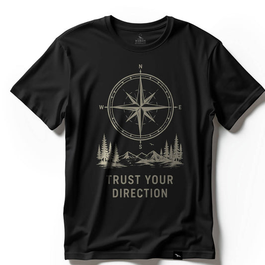 T-Shirt "TRUST YOUR DIRECTION" beige