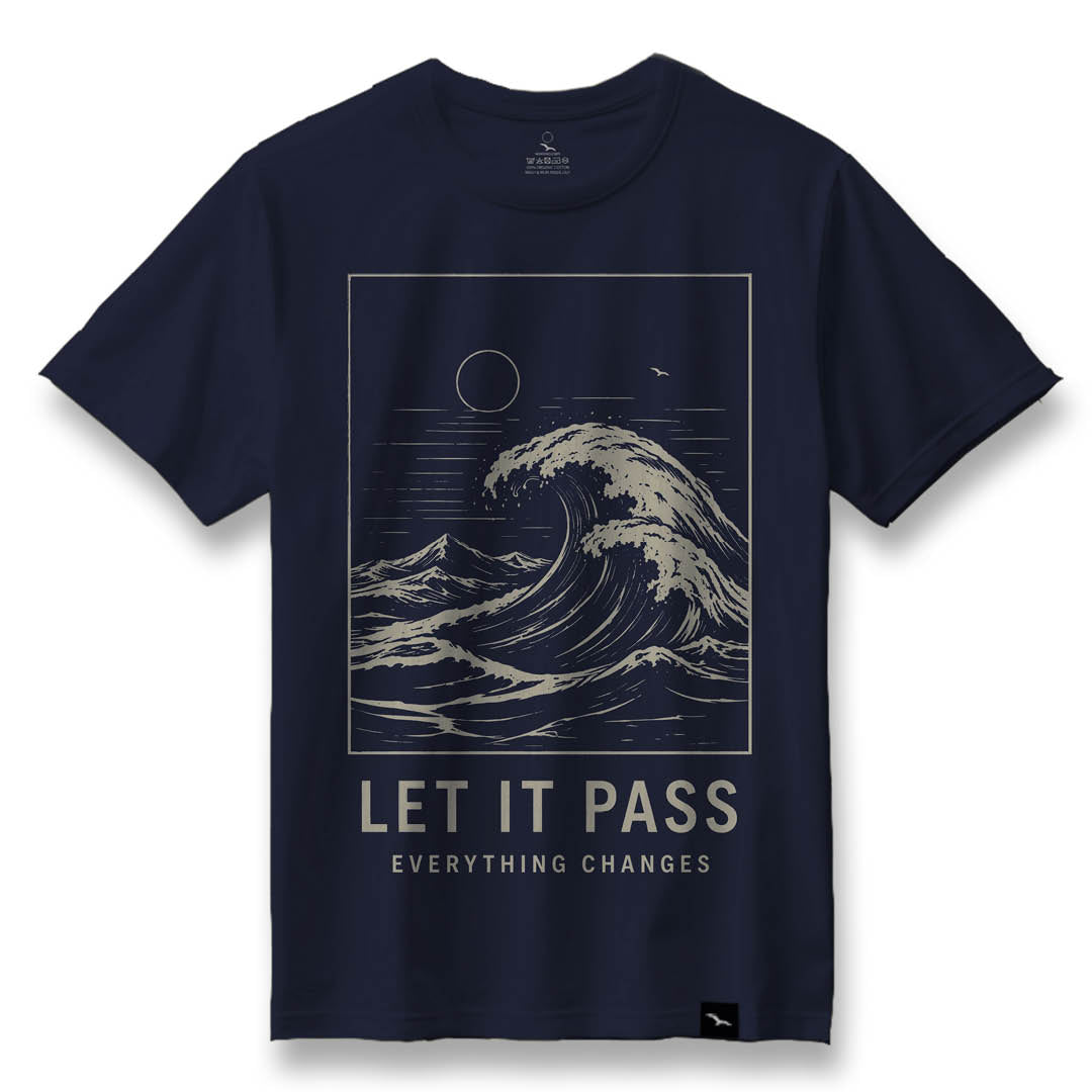 T-Shirt "LET IT PASS" beige