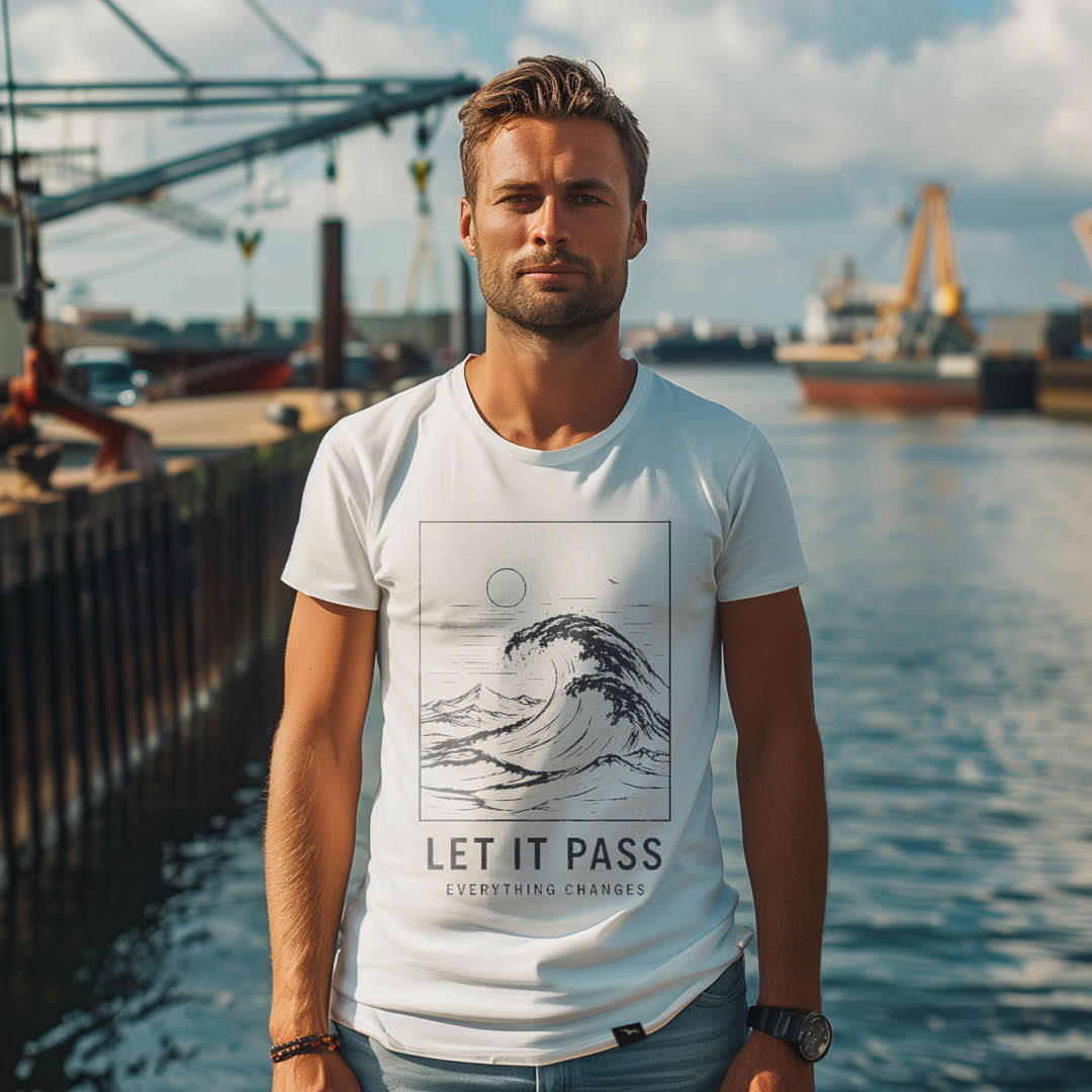 T-Shirt "LET IT PASS " black