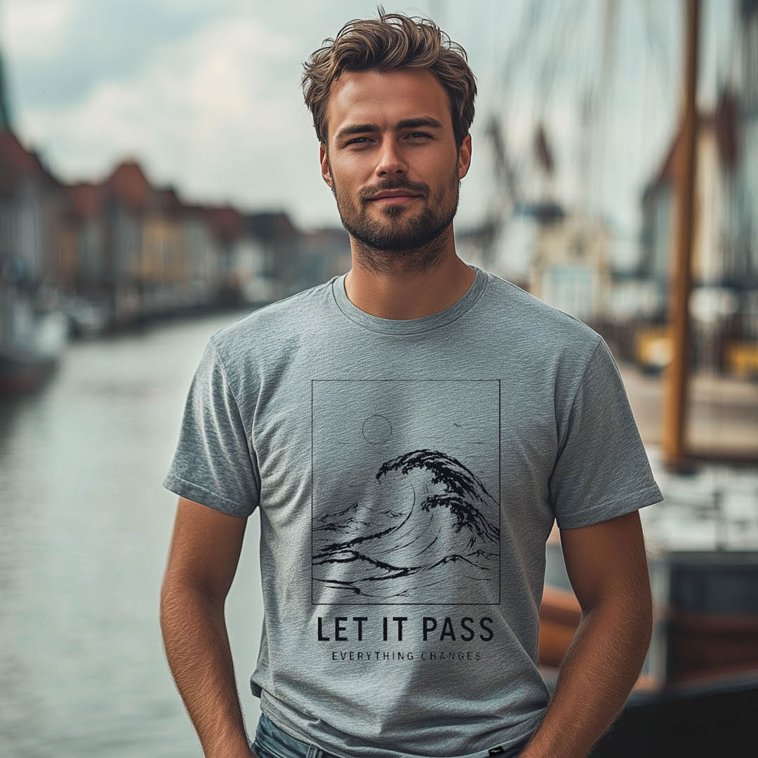 T-Shirt "LET IT PASS " black