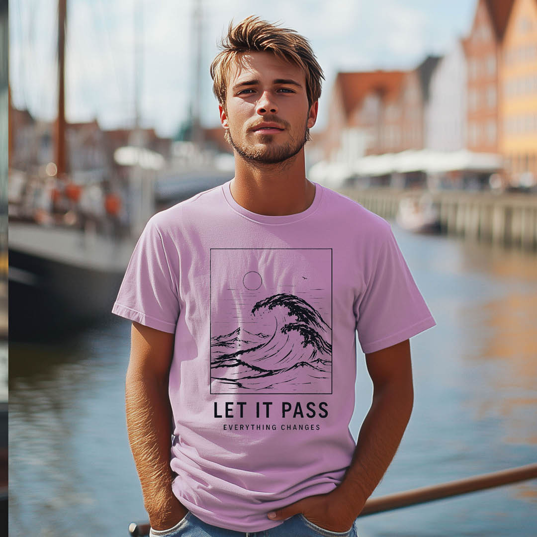 T-Shirt "LET IT PASS " black
