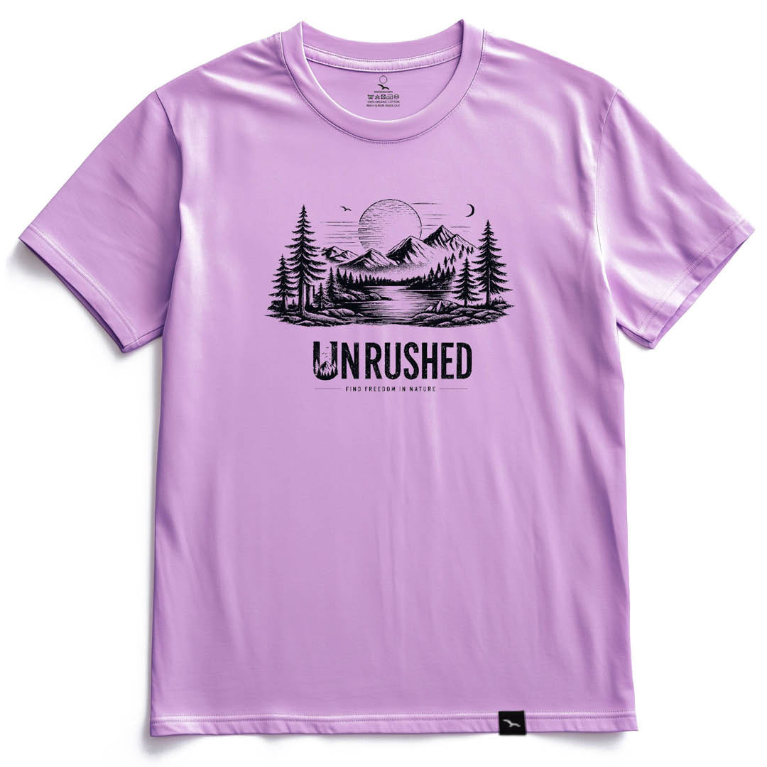 T-Shirt "UNRUSHED" black