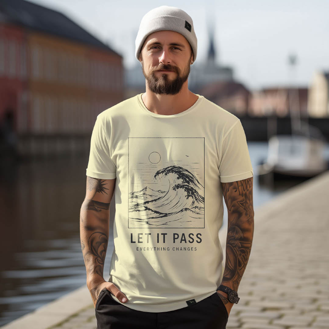 T-Shirt "LET IT PASS " black