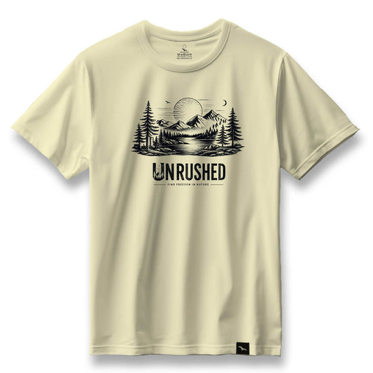 T-Shirt "UNRUSHED" black